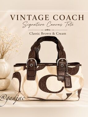 Coach Soho Optic Tonal Signature Canvas Satchel/Tote F12195